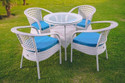 KLODOR Garden/Balcony/Terrace/Poolside Patio Seating Chair & Table Set For Outdoor Metal Outdoor Chair