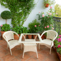 KLODOR Garden/Balcony/Terrace/Poolside Patio Seating Chair & Table Set For Outdoor Metal Outdoor Chair
