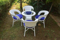 KLODOR Garden/Balcony/Terrace/Poolside Patio Seating Chair & Table Set For Outdoor Metal Outdoor Chair