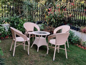 KLODOR Garden/Balcony/Terrace/Poolside Patio Seating Chair & Table Set For Outdoor Metal Outdoor Chair