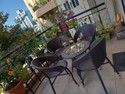 KLODOR Garden/Balcony/Terrace/Poolside Patio Seating Chair & Table Set For Outdoor Metal Outdoor Chair