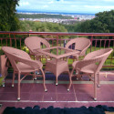 KLODOR Garden/Balcony/Terrace/Poolside Patio Seating Chair & Table Set For Outdoor Metal Outdoor Chair