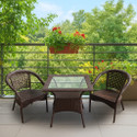 KLODOR Garden/Balcony/Terrace/Poolside Patio Seating Chair & Table Set For Outdoor Metal Outdoor Chair