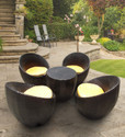 KLODOR Garden/Balcony/Terrace/Poolside Patio Seating Chair & Table Set For Outdoor Metal Outdoor Chair