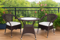 KLODOR Garden/Balcony/Terrace/Poolside Patio Seating Chair & Table Set For Outdoor Metal Outdoor Chair