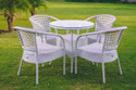 KLODOR Garden/Balcony/Terrace/Poolside Patio Seating Chair & Table Set For Outdoor Metal Outdoor Chair