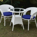 KLODOR Garden/Balcony/Terrace/Poolside Patio Seating Chair & Table Set For Outdoor Metal Outdoor Chair