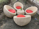 KLODOR Garden/Balcony/Terrace/Poolside Patio Seating Chair & Table Set For Outdoor Metal Outdoor Chair