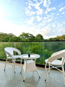 KLODOR Garden/Balcony/Terrace/Poolside Patio Seating Chair & Table Set For Outdoor Metal Outdoor Chair
