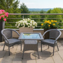 KLODOR Garden/Balcony/Terrace/Poolside Patio Seating Chair & Table Set For Outdoor Metal Outdoor Chair
