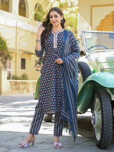 Klosia Women Kurta Pant Dupatta Set
