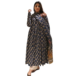 Klosia Women Printed Anarkali Kurta and Pant
