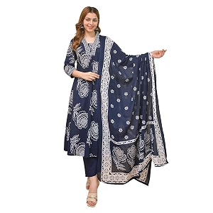 Klosia Women Printed A-Line Kurta and Pant
