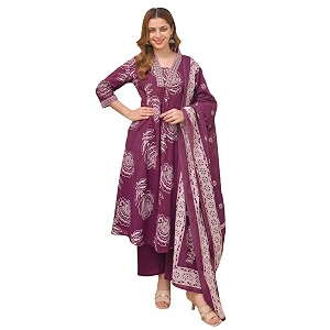 Klosia Women Printed A-Line Kurta and Pant