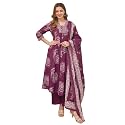 Klosia Women Printed A-Line Kurta and Pant