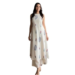 Klosia Women Pure Cotton Kurta Palazzo Set