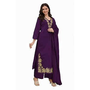 Klosia Women Solid Embroidery Kurta and pant