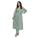 KLOSIA Womens Viscose Croset Work Kurta Pant