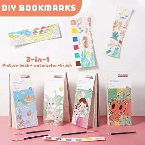 klvs color magic book activity for kids drawing books kit for children coloring books for kids ages 4-8 years 20 sheet cartoon painting kit with brush return gift pack of 2 genie garden
