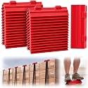 Klyyo 30 Pcs Red Corner Protectors Truck Load 4x4x11 In, Flat Style