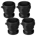Klyyo 4 Pcs Poly Camlock Fittings 2'' Male x Female NPT Type A