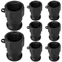 Klyyo 8 Pcs Poly Camlock Fittings 1" Male x Female NPT Type A