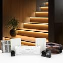 KMG-3233 Motion-Activated LED Stair Lighting Kit, 48" Long Cuttable Strip Light for Indoor LED Stair Lights (Warm White 3000K, 18 Steps)