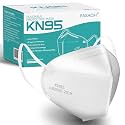 KN95 Face Masks 50 PCS 5-Ply White Masks Breathable Elastic Ear Loops Cup Dust Safety Mask Filter Efficiency≥95%
