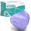 KN95 Face Masks 50 PCS 5-Ply Purple Masks Breathable Elastic Ear Loops Cup Dust Safety Mask Filter Efficiency≥95%