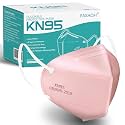 KN95 Face Masks 50 PCS 5-Ply Pink Masks Breathable Elastic Ear Loops Cup Dust Safety Mask Filter Efficiency≥95%