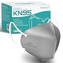 KN95 Face Masks 50 PCS 5-Ply Dusty Blue Masks Breathable Elastic Ear Loops Cup Dust Safety Mask Filter Efficiency≥95%