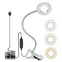 KNAMKY USB LED Clip-on Desk Lamp Reading