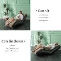 1Pcs - Inflatable Recliner air Cushion Sofa with Household Air Pump, Portable Waterproof and Leak-Proof, Suitable for Indoor/Outdoor, Camping, Traveling, Ideal Inflatable Sofa for Picnic.