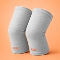 Knee Cap Classic | Bamboo Yarn Infused Knee Support for Daily Wear | 4-Way Stretch, Breathable & Latex-Free | Knee Sleeve for Men & Women | Ideal for Walking, Standing & Light Activities | Pair (M)