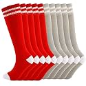 Knee High Socks for Kids, Cotton Soccer Socks for Boys, Girls, Toddlers……