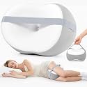 Knee Pillow for Side Sleepers, Memory Foam Leg Pillow for Side Sleeping, Adjustable Strap & Removable Washable Cover, Spine Alignment, Hip & Back Pain Relief