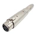 3-Pin XLR Female to 6.35mm (1/4") Female Stereo Adapter