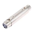 XLR Female to Female Coupler ; 3-Pin Gender Changer Microphone Cable Adapter