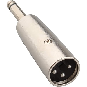 xlr male to 14-inch 635mm ts mono adapter cable extender adaptor plug transmitter extender