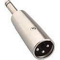XLR Male to 1/4-Inch (6.35mm) TS Mono Adapter Cable Extender Adaptor Plug Transmitter Extender