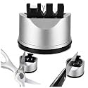 3-Stage Knife Sharpener Tool for Kitchen, Gray, Hands-Free Operation
