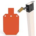 KNINE OUTDOORS AR500 Steel Target - 1/2 inch Thick Metal Gong Target, Neon Orange Color
