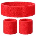 Knitgrip 3 Pack Neon Sweatbands Set Headband Wristband
