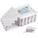 Blocking Mats for Knitting - Extra Thick Crochet Blocking Board and pins with Grids Lines and Circle for Precise Blocking - 100 T Pins &amp; Storage Bag - Blocking Board for Crochet - Pack of 9