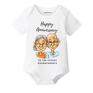 KNITROOT Grandprarent Family Special Onesies Unisex Baby