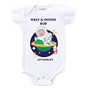 KNITROOT Half Birthday Special Newborn Baby White