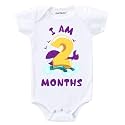 KNITROOT Monthly Birthday Special Unisex Baby Romper