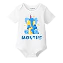 KNITROOT Monthly Birthday Special Unisex Baby Romper
