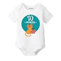 KNITROOT Monthly Birthday Special Unisex Baby Romper
