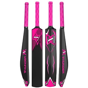 knk heavy duty plastic cricket batfull size 34 x 45inches premium bat for all age groups  kidsboysgirlsadults pink